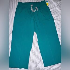 Teal Drawstring Scrub Pants